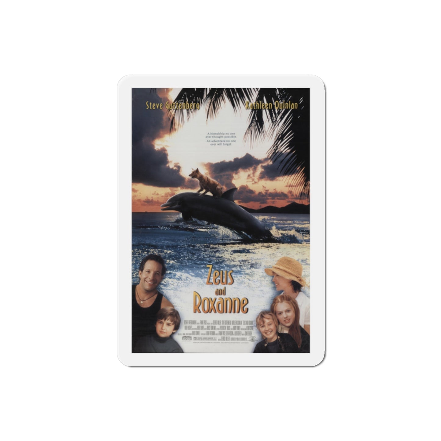 Zeus and Roxanne 1997 Movie Poster Die-Cut Magnet-2" x 2"-The Sticker Space