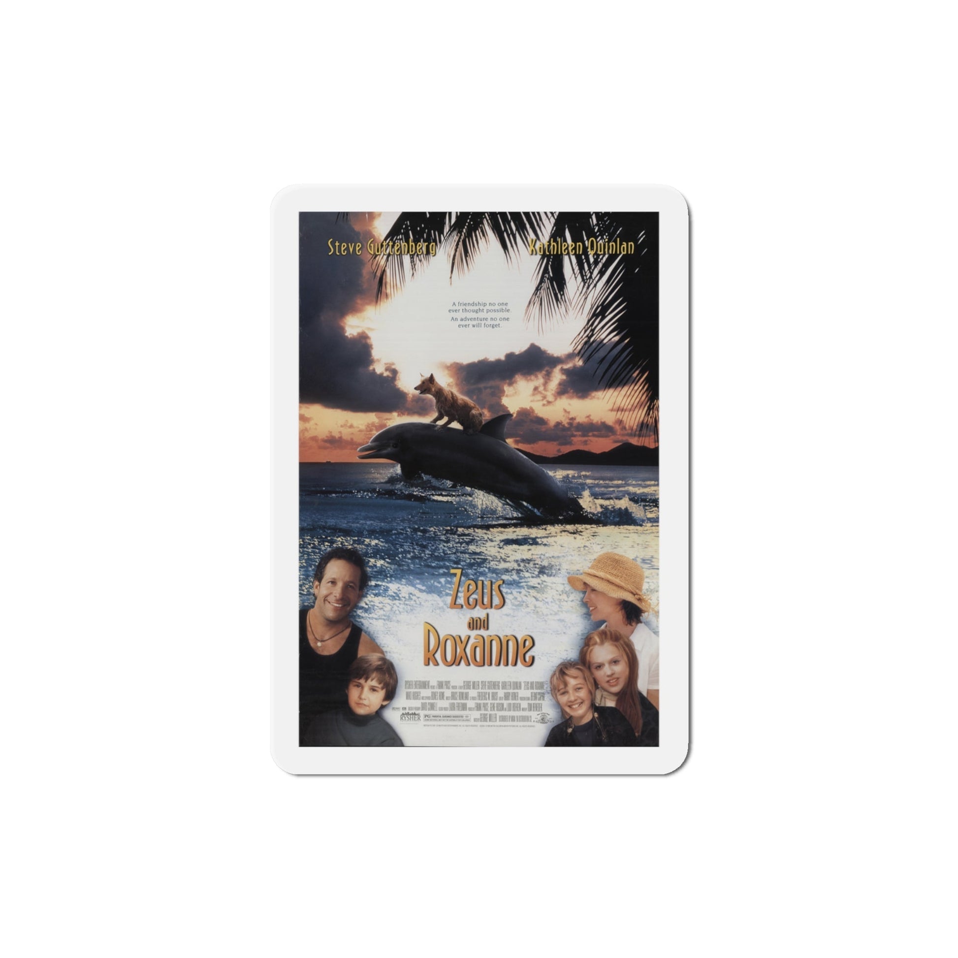 Zeus and Roxanne 1997 Movie Poster Die-Cut Magnet-4" x 4"-The Sticker Space