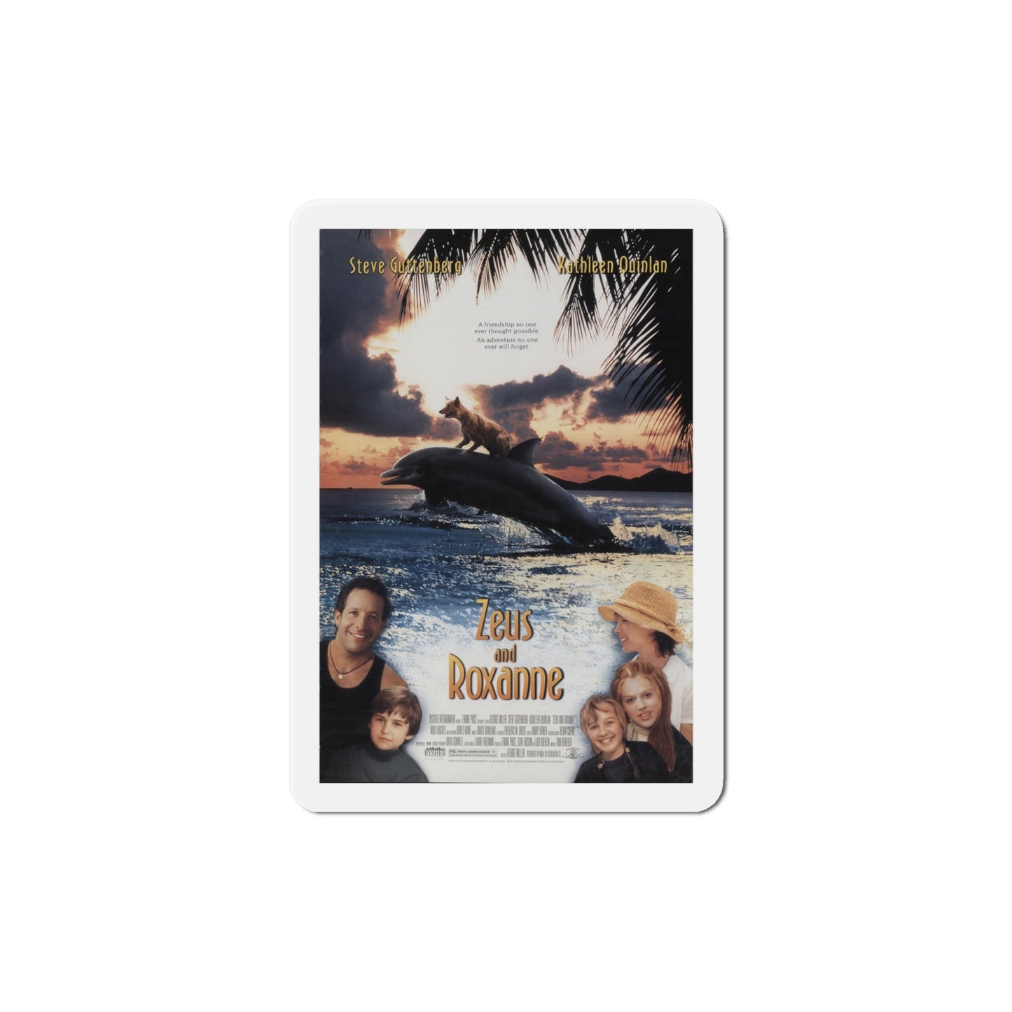 Zeus and Roxanne 1997 Movie Poster Die-Cut Magnet-5" x 5"-The Sticker Space