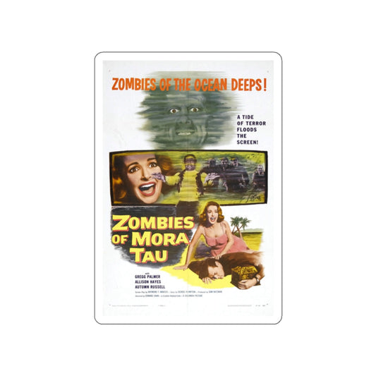 ZOMBIES OF MORA TAU 1957 Movie Poster STICKER Vinyl Die-Cut Decal-White-The Sticker Space