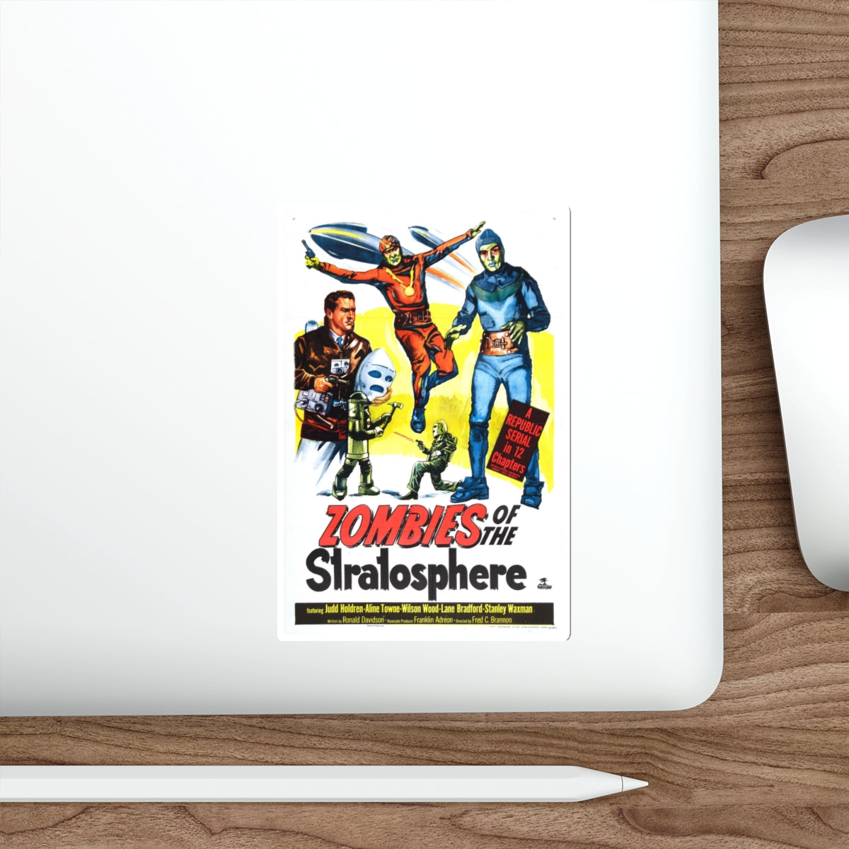 ZOMBIES OF THE STRATOSPHERE 1952 Movie Poster STICKER Vinyl Die-Cut Decal-The Sticker Space