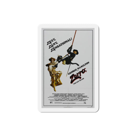 Zorro, the Gay Blade 1981 Movie Poster Die-Cut Magnet-2" x 2"-The Sticker Space