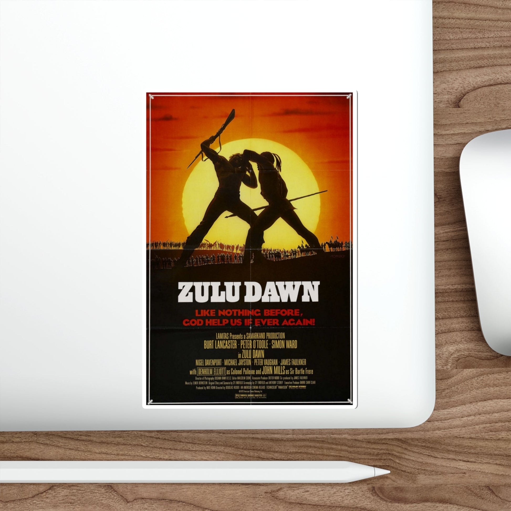 Zulu Dawn 1979 Movie Poster STICKER Vinyl Die-Cut Decal-The Sticker Space