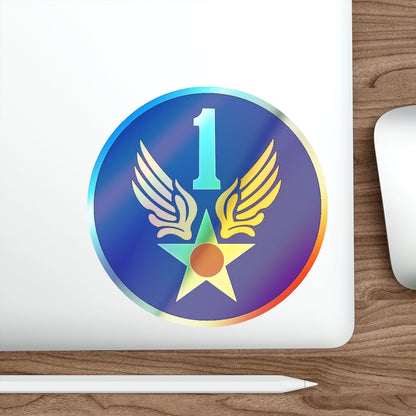 1 Air Force (U.S. Army) Holographic STICKER Die-Cut Vinyl Decal-The Sticker Space