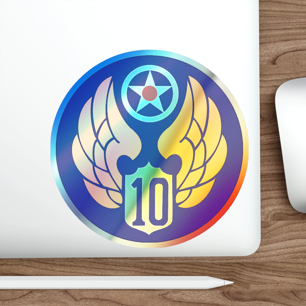 10 Air Force (U.S. Army) Holographic STICKER Die-Cut Vinyl Decal-The Sticker Space