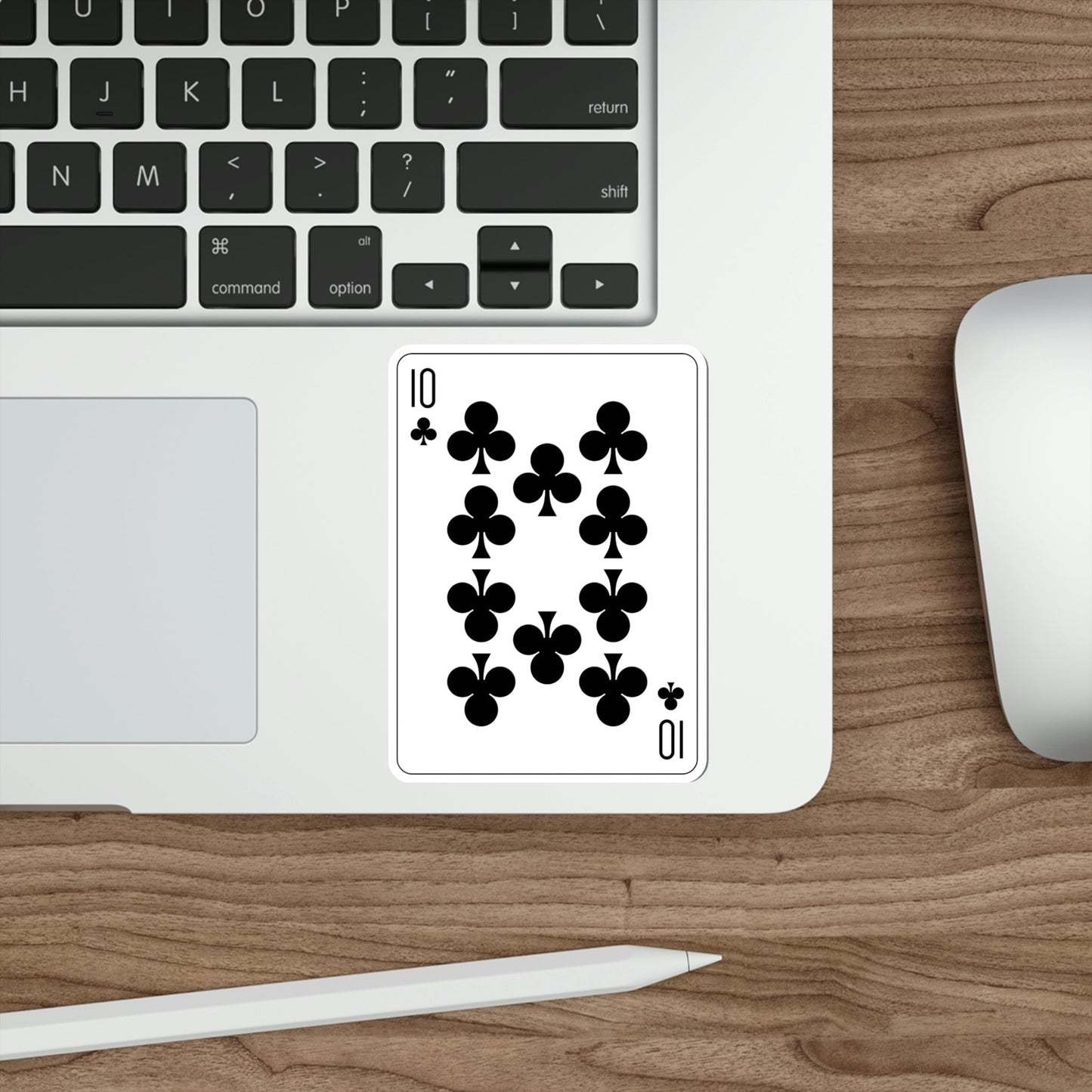 10 of Clubs Playing Card STICKER Vinyl Die-Cut Decal-The Sticker Space