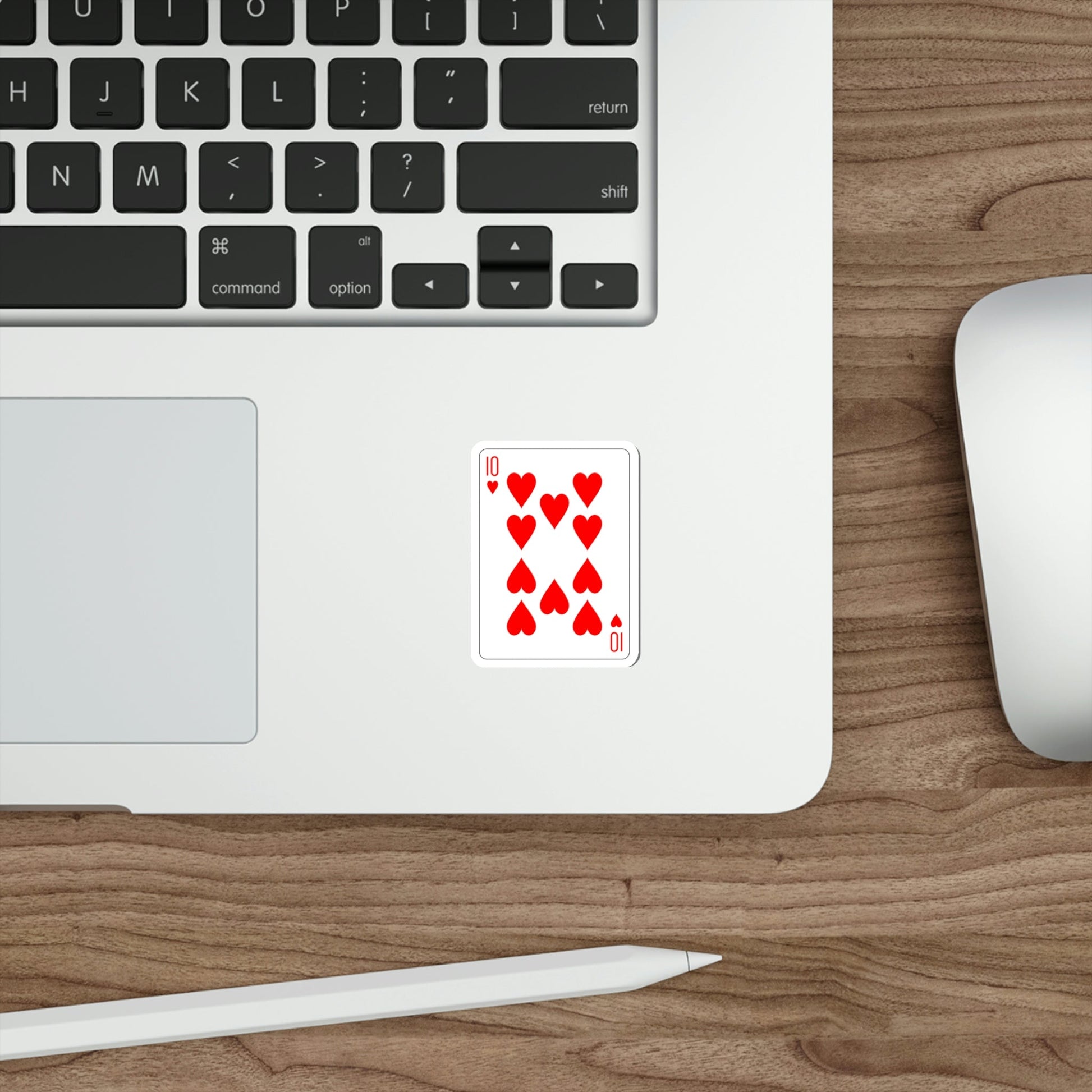 10 of Hearts Playing Card STICKER Vinyl Die-Cut Decal-The Sticker Space