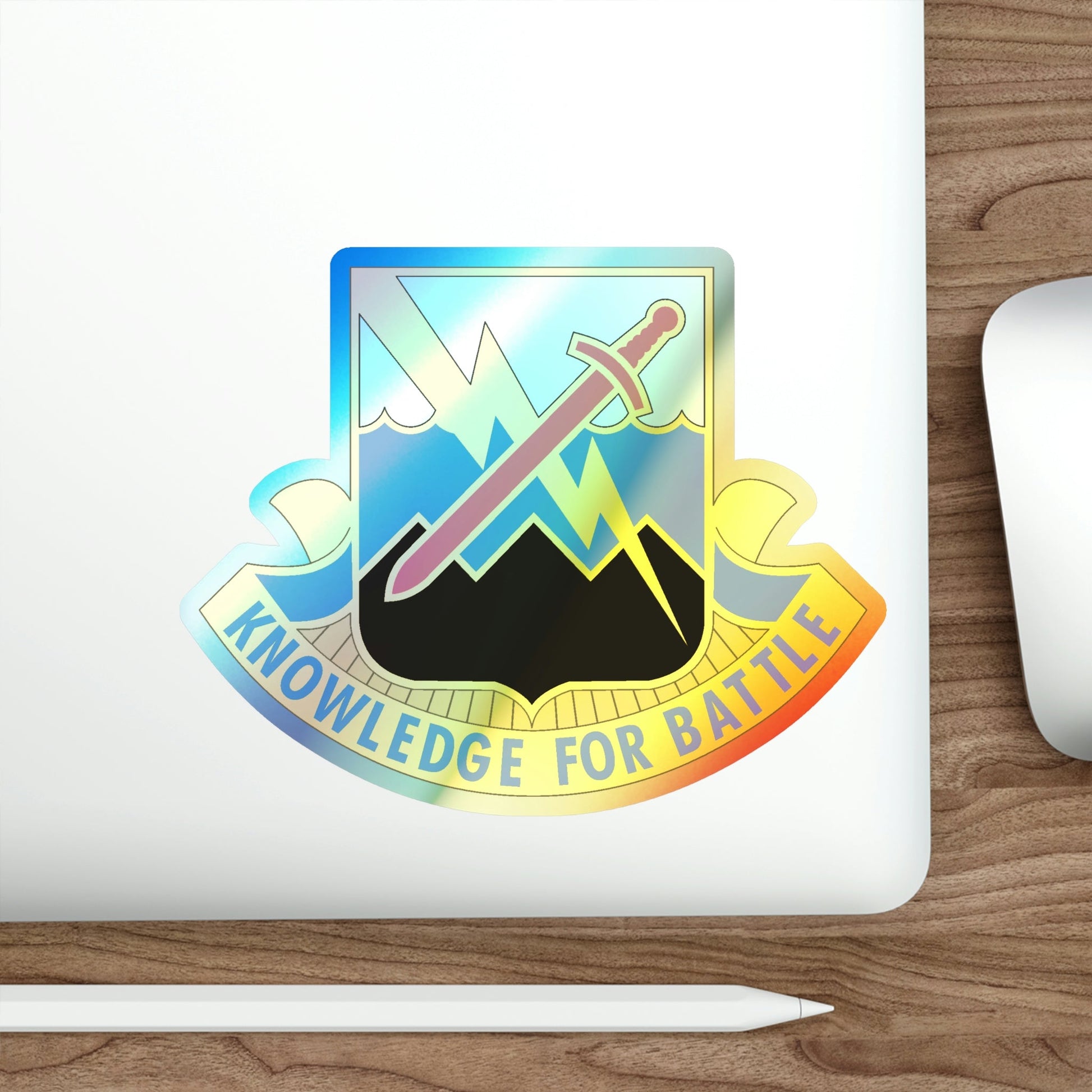 102 Military Intelligence Battalion (U.S. Army) Holographic STICKER Die-Cut Vinyl Decal-The Sticker Space