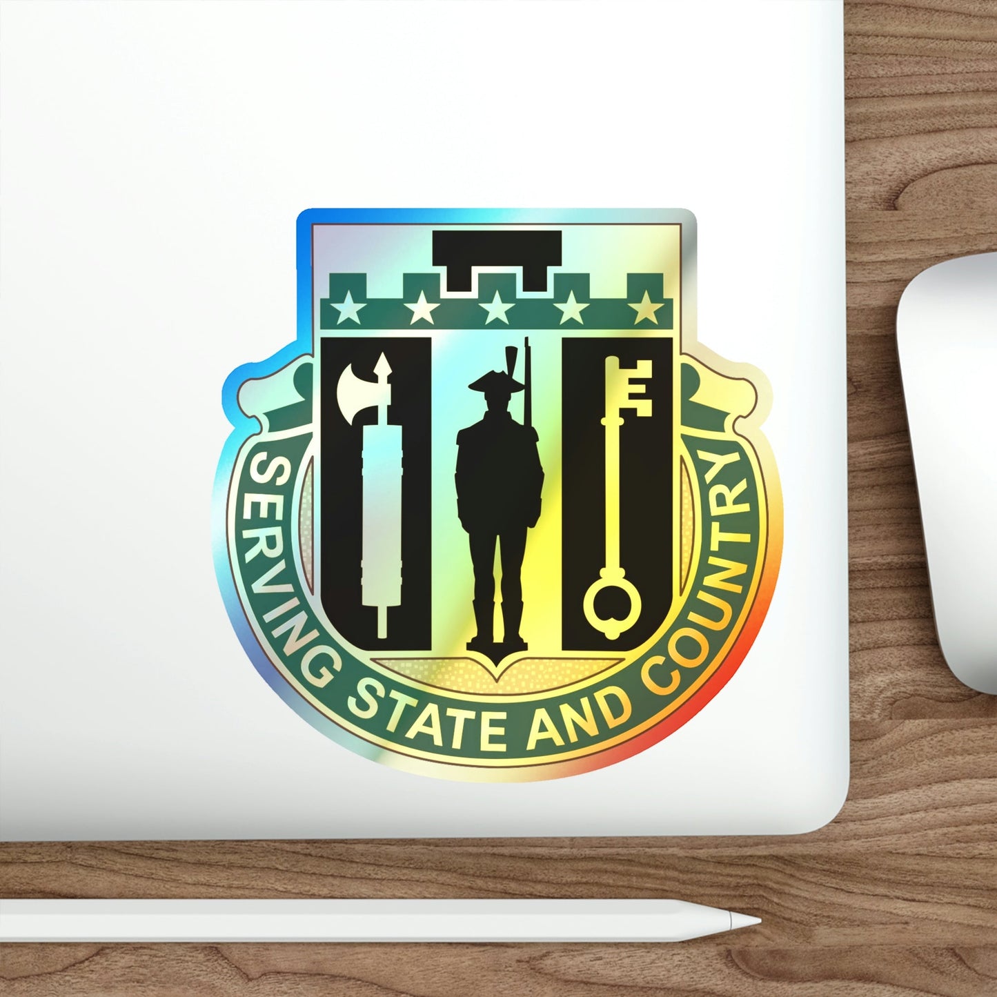 102 Military Police Battalion (U.S. Army) Holographic STICKER Die-Cut Vinyl Decal-The Sticker Space