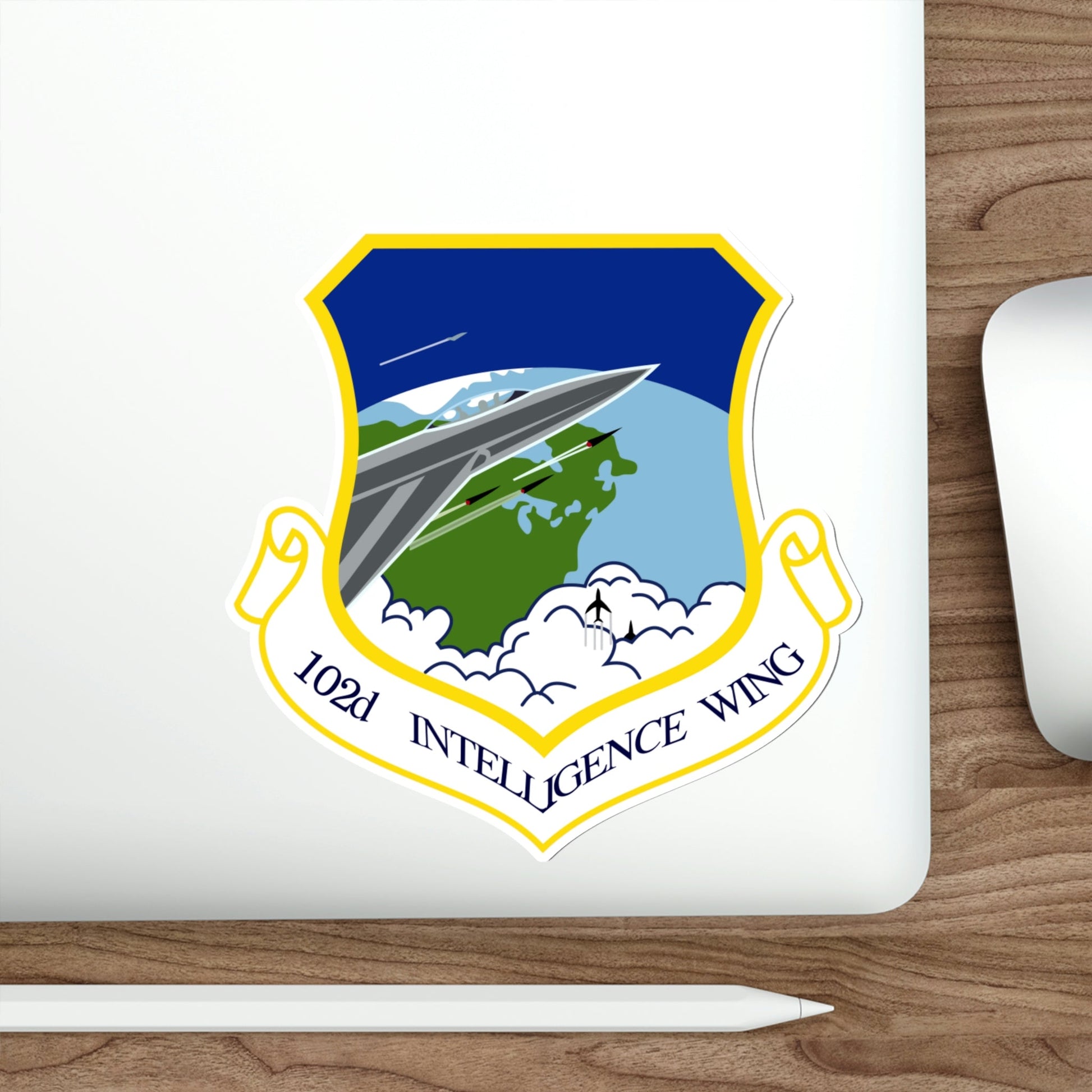 102nd Intelligence Wing (U.S. Air Force) STICKER Vinyl Die-Cut Decal-The Sticker Space