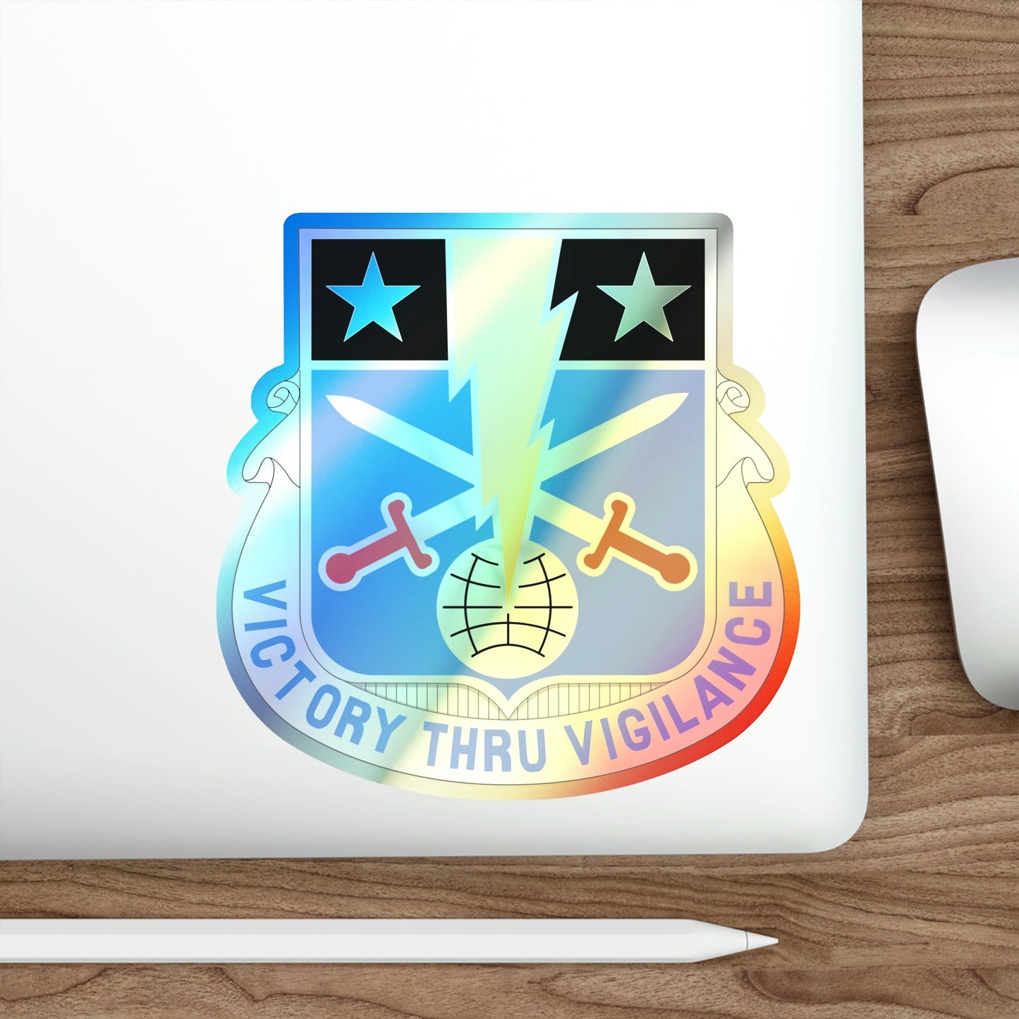 108 Military Intelligence Battalion (U.S. Army) Holographic STICKER Die-Cut Vinyl Decal-The Sticker Space
