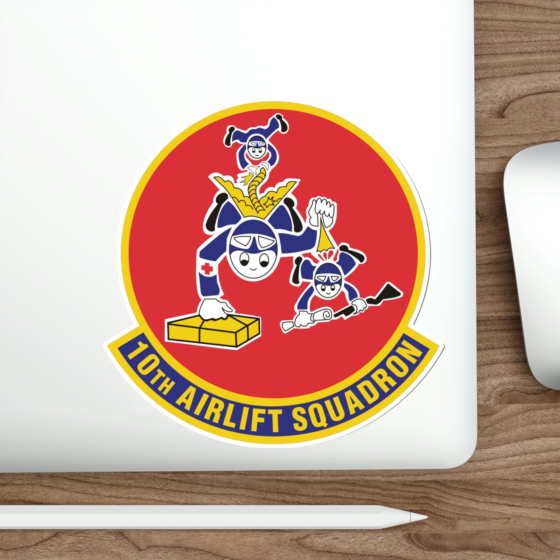 10th Airlift Squadron v2 (U.S. Air Force) STICKER Vinyl Die-Cut Decal-The Sticker Space