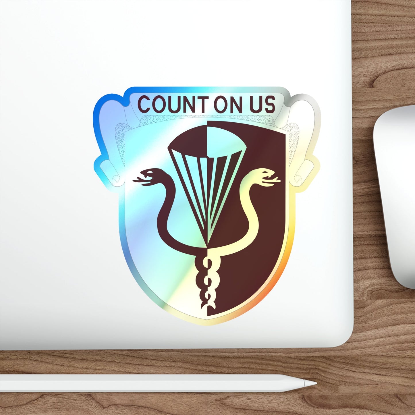 11 Medical Battalion (U.S. Army) Holographic STICKER Die-Cut Vinyl Decal-The Sticker Space