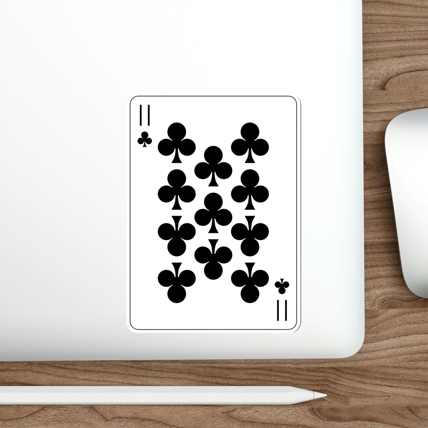 11 of Clubs Playing Card STICKER Vinyl Die-Cut Decal-The Sticker Space