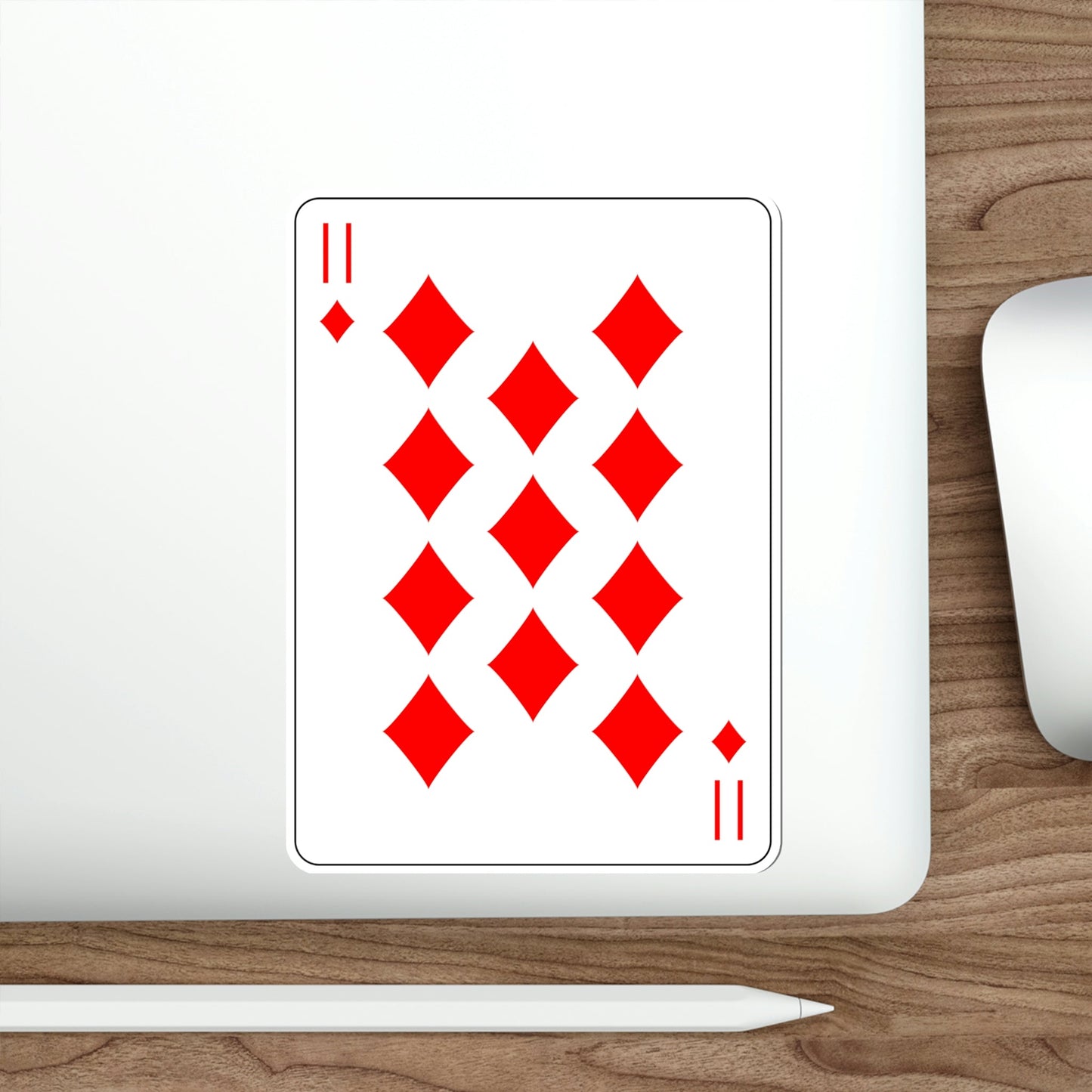 11 of Diamonds Playing Card STICKER Vinyl Die-Cut Decal-The Sticker Space
