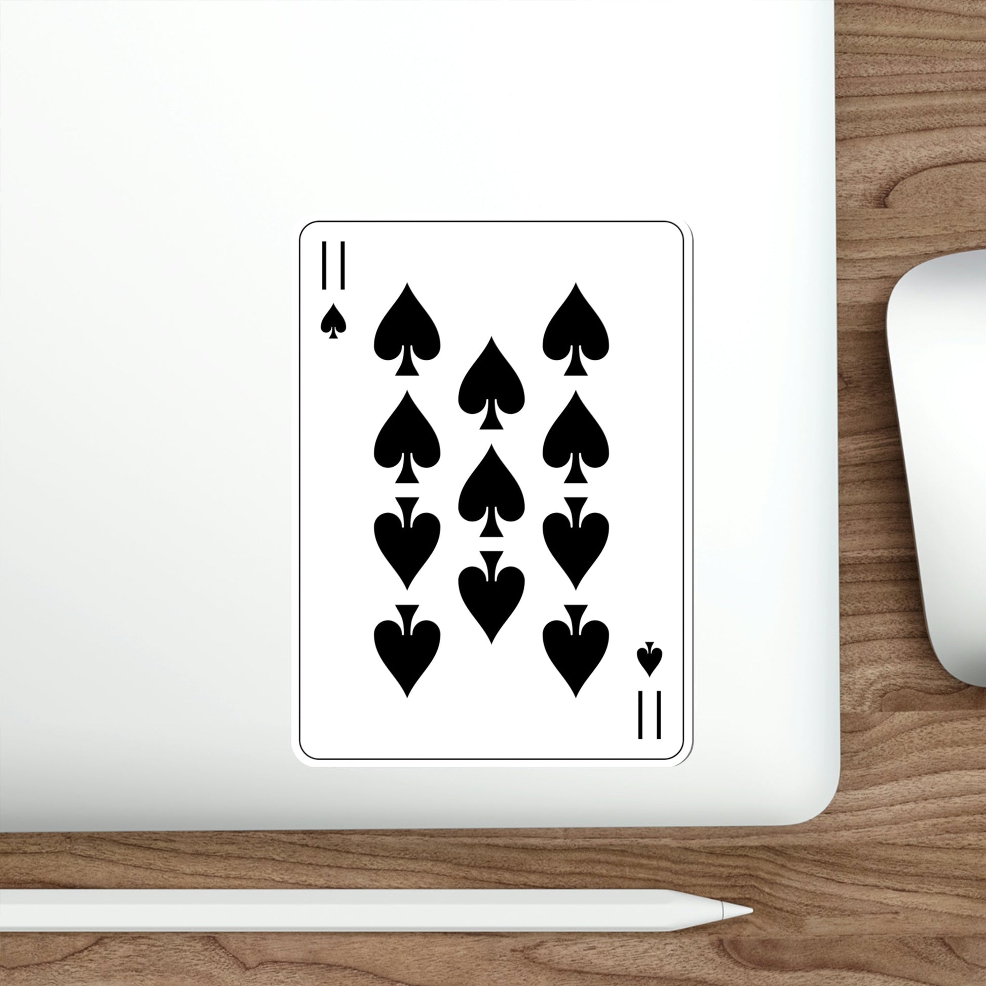11 of Spades Playing Card STICKER Vinyl Die-Cut Decal-The Sticker Space