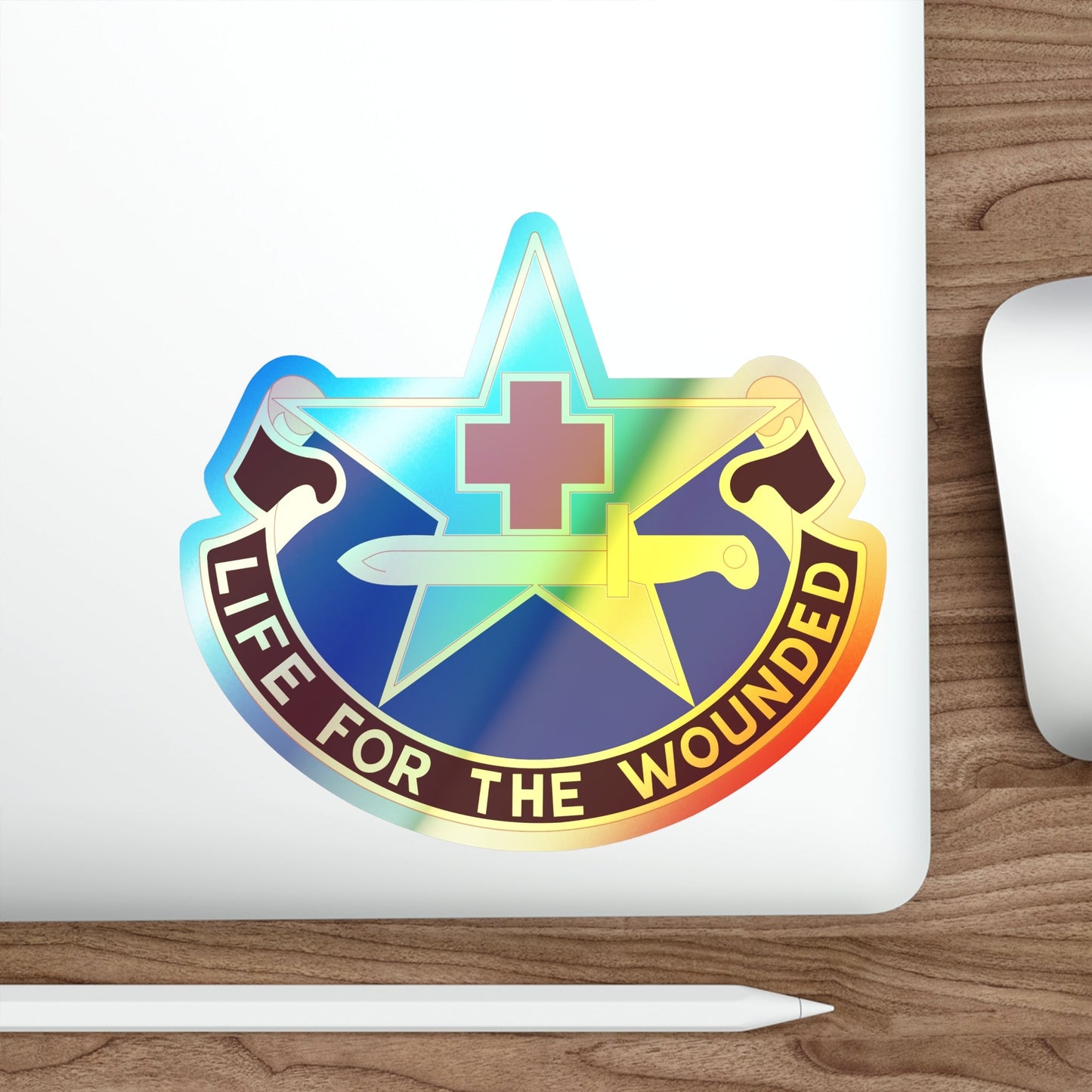 111 Medical Battalion (U.S. Army) Holographic STICKER Die-Cut Vinyl Decal-The Sticker Space