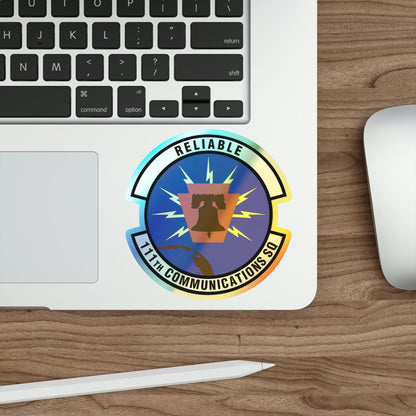 111th Communications Squadron (U.S. Air Force) Holographic STICKER Die-Cut Vinyl Decal-The Sticker Space