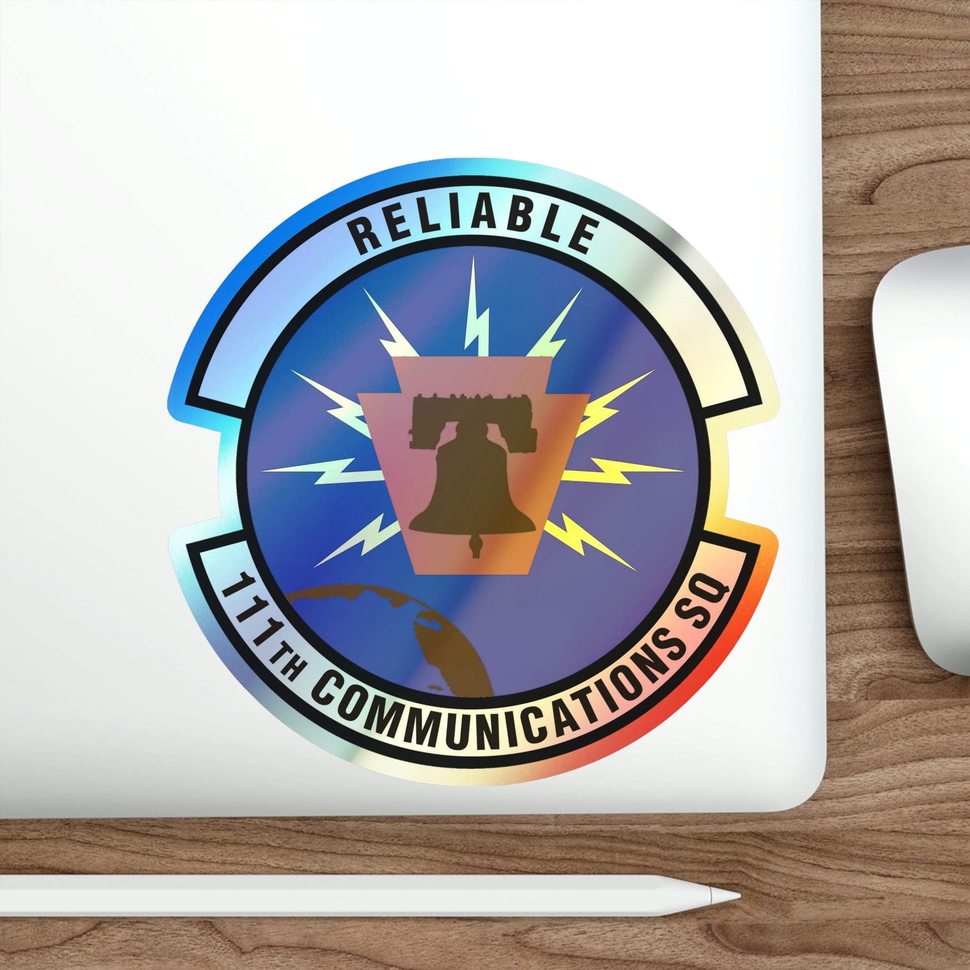 111th Communications Squadron (U.S. Air Force) Holographic STICKER Die-Cut Vinyl Decal-The Sticker Space