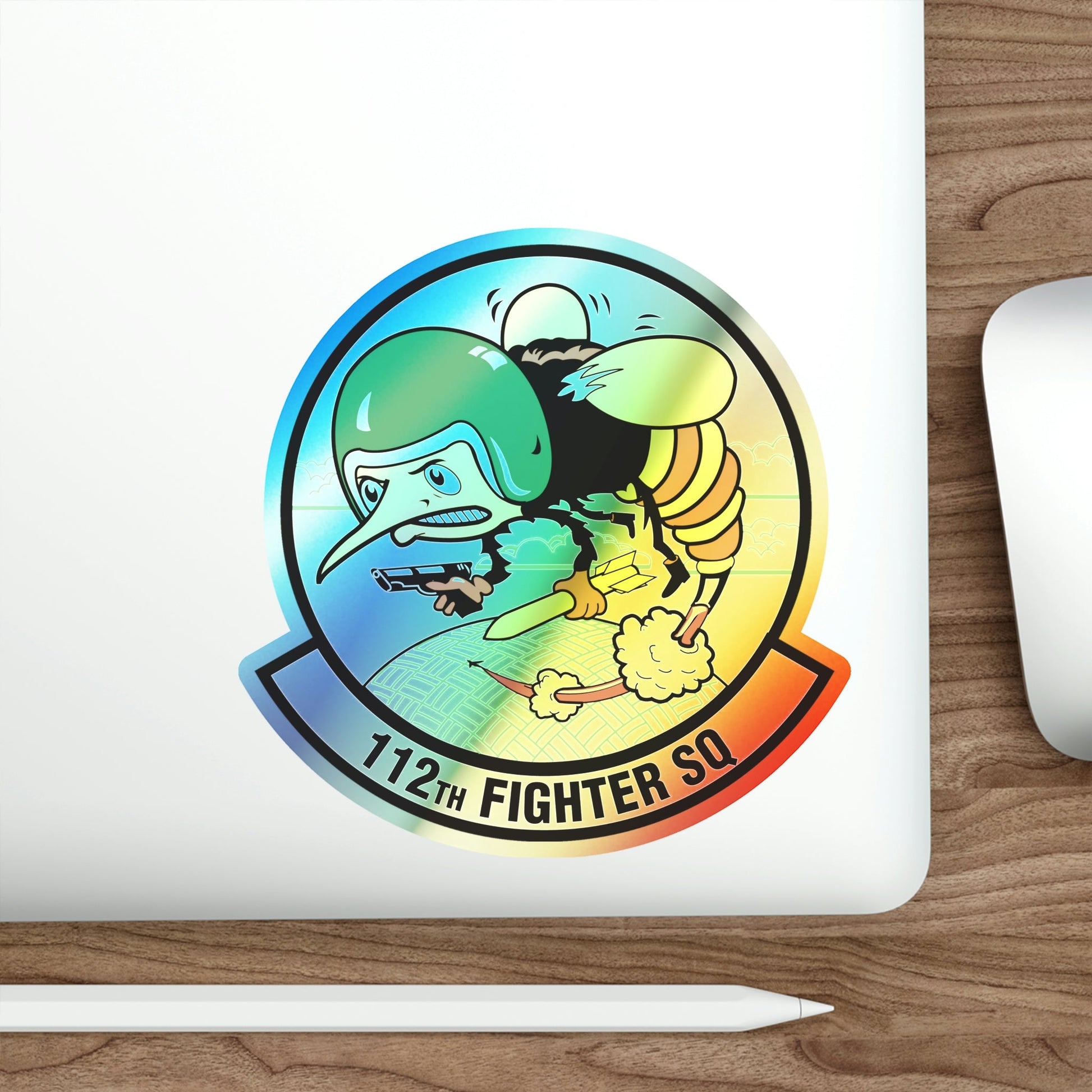 112th Fighter Squadron (U.S. Air Force) Holographic STICKER Die-Cut Vinyl Decal-The Sticker Space