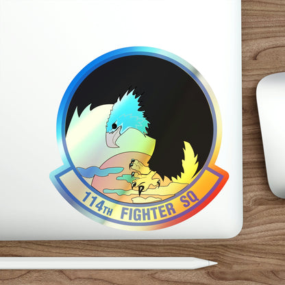 114 Fighter Squadron (U.S. Air Force) Holographic STICKER Die-Cut Vinyl Decal-The Sticker Space