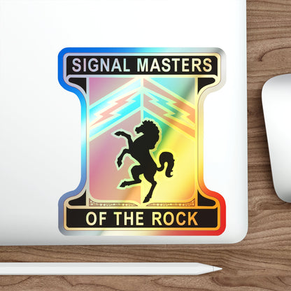 114 Signal Battalion (U.S. Army) Holographic STICKER Die-Cut Vinyl Decal-The Sticker Space
