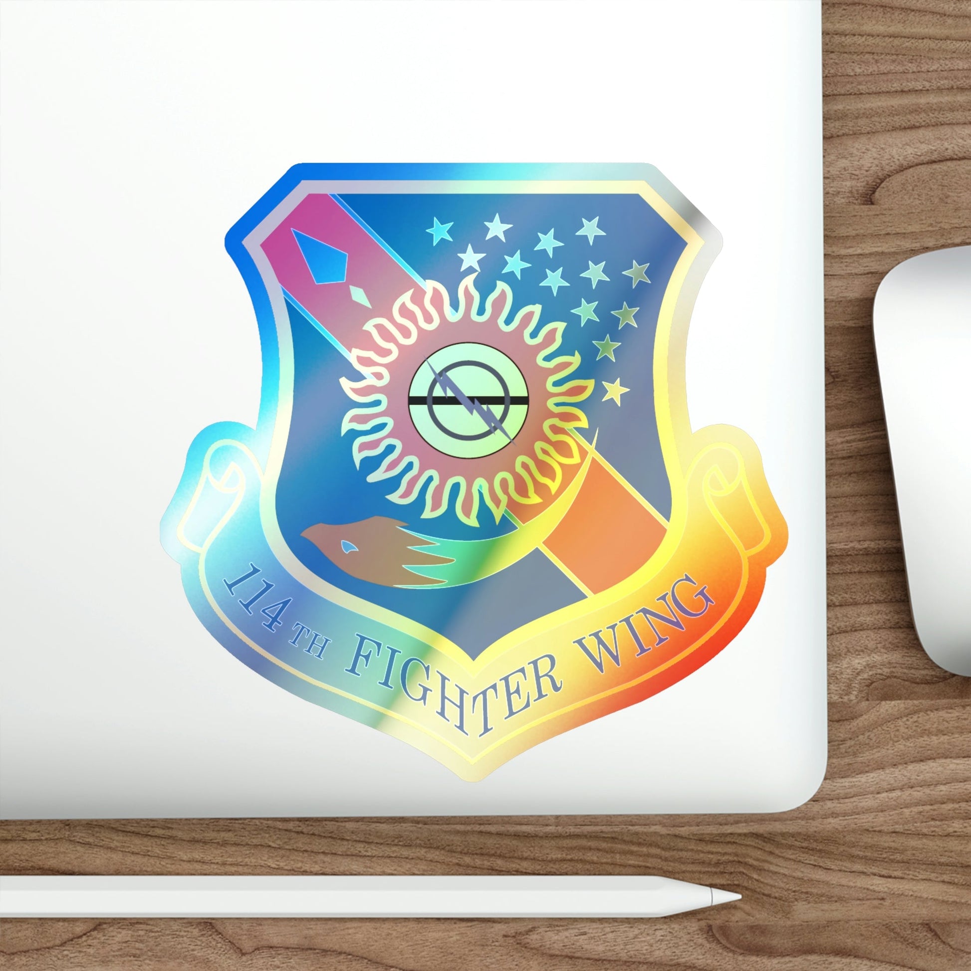 114th Fighter Wing (U.S. Air Force) Holographic STICKER Die-Cut Vinyl Decal-The Sticker Space