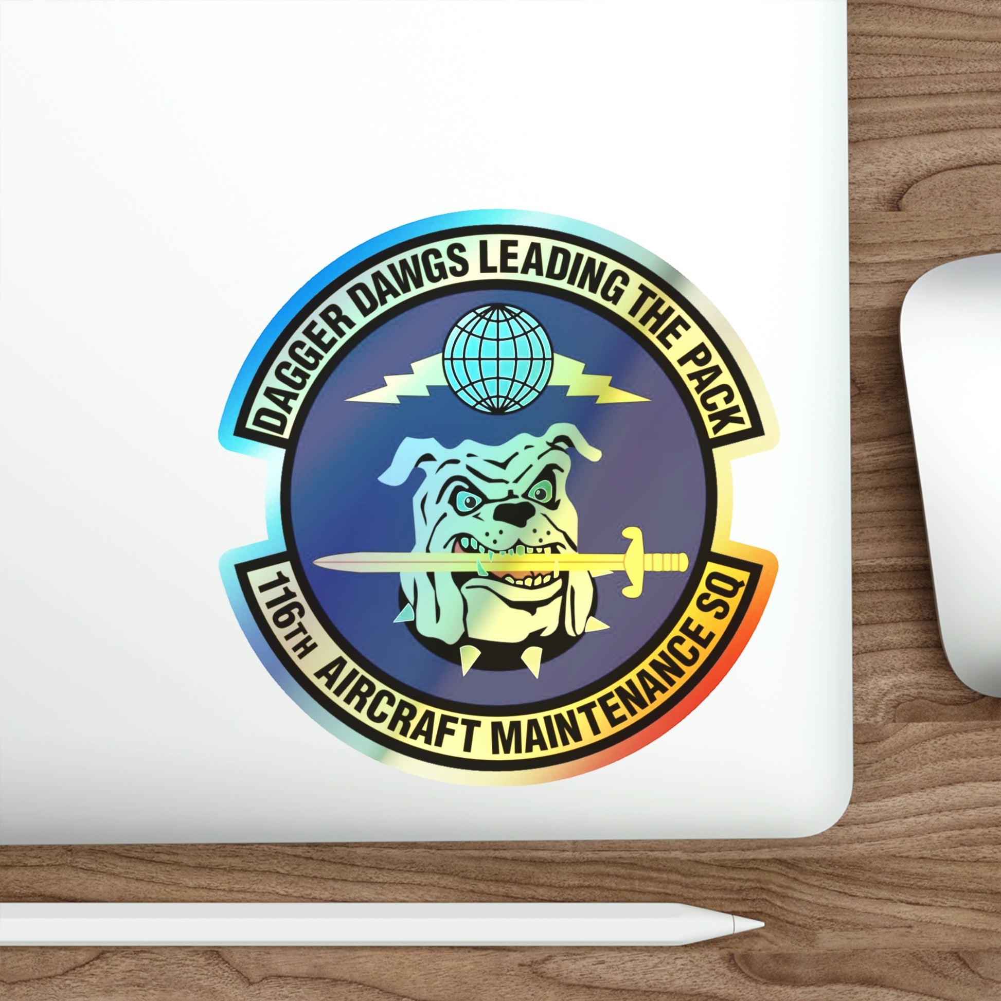 116th Aircraft Maintenance Squadron (U.S. Air Force) Holographic STICKER Die-Cut Vinyl Decal-The Sticker Space