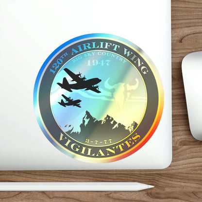 120th Airlift Wing (U.S. Air Force) Holographic STICKER Die-Cut Vinyl Decal-The Sticker Space