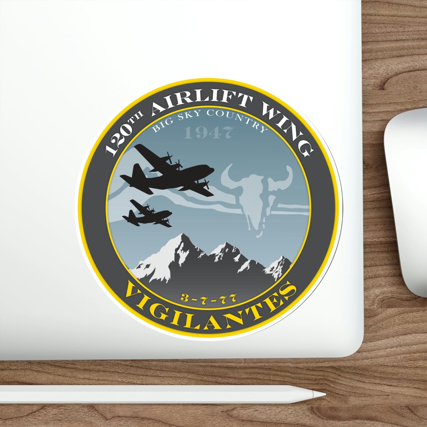 120th Airlift Wing (U.S. Air Force) STICKER Vinyl Die-Cut Decal-The Sticker Space