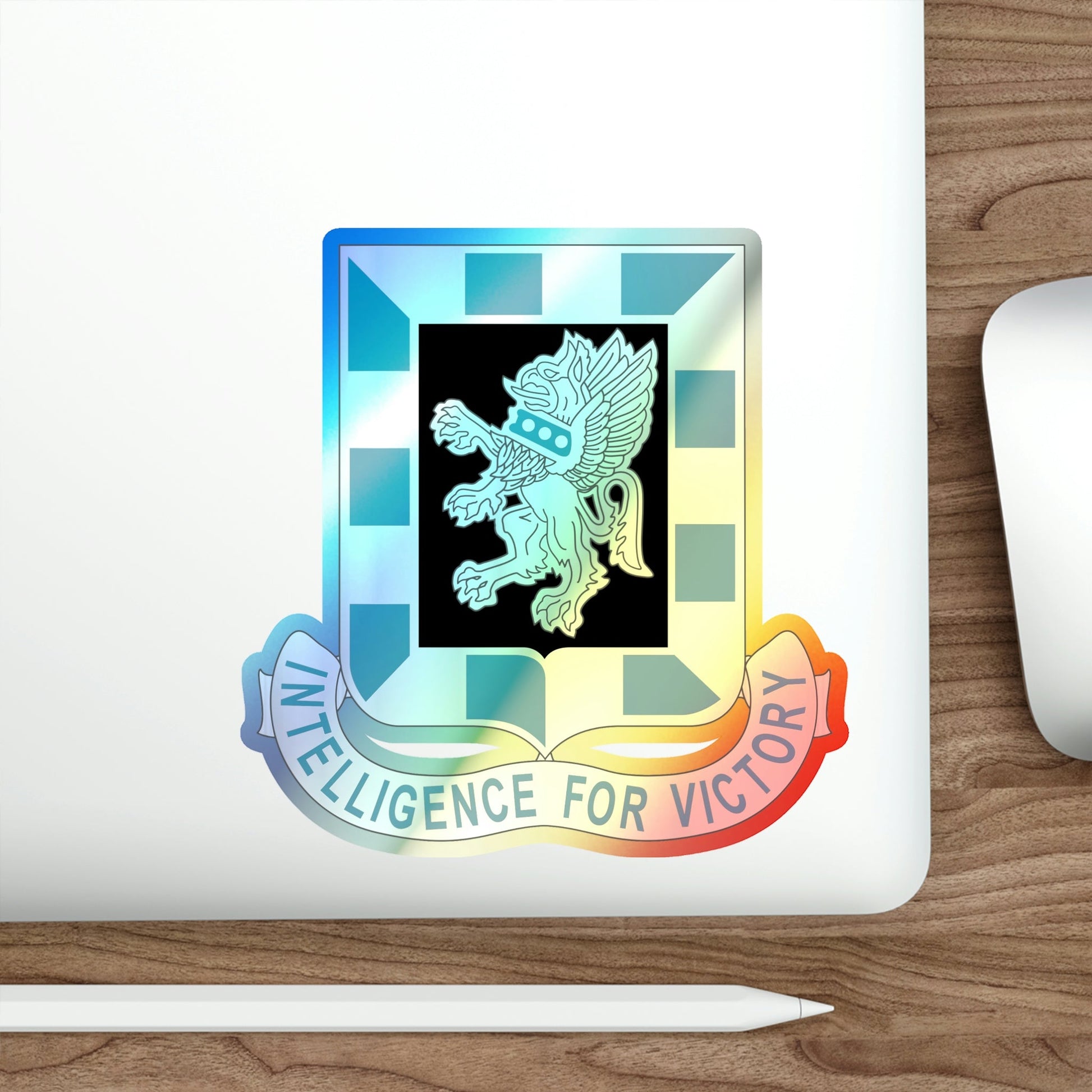 124 Military Intelligence Battalion (U.S. Army) Holographic STICKER Die-Cut Vinyl Decal-The Sticker Space