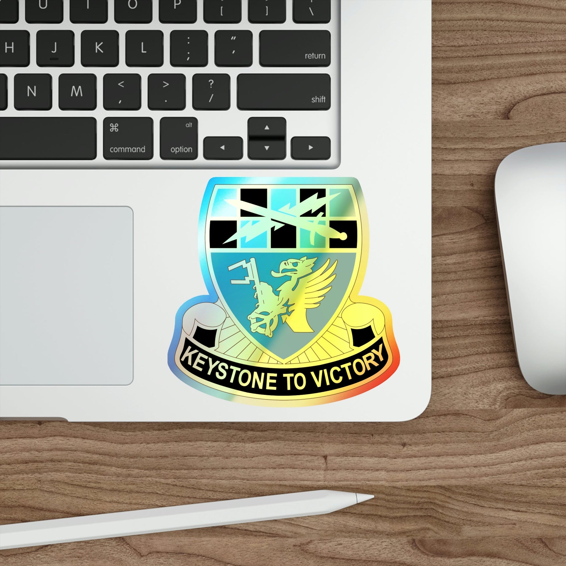 128 Military Intelligence Battalion (U.S. Army) Holographic STICKER Die-Cut Vinyl Decal-The Sticker Space