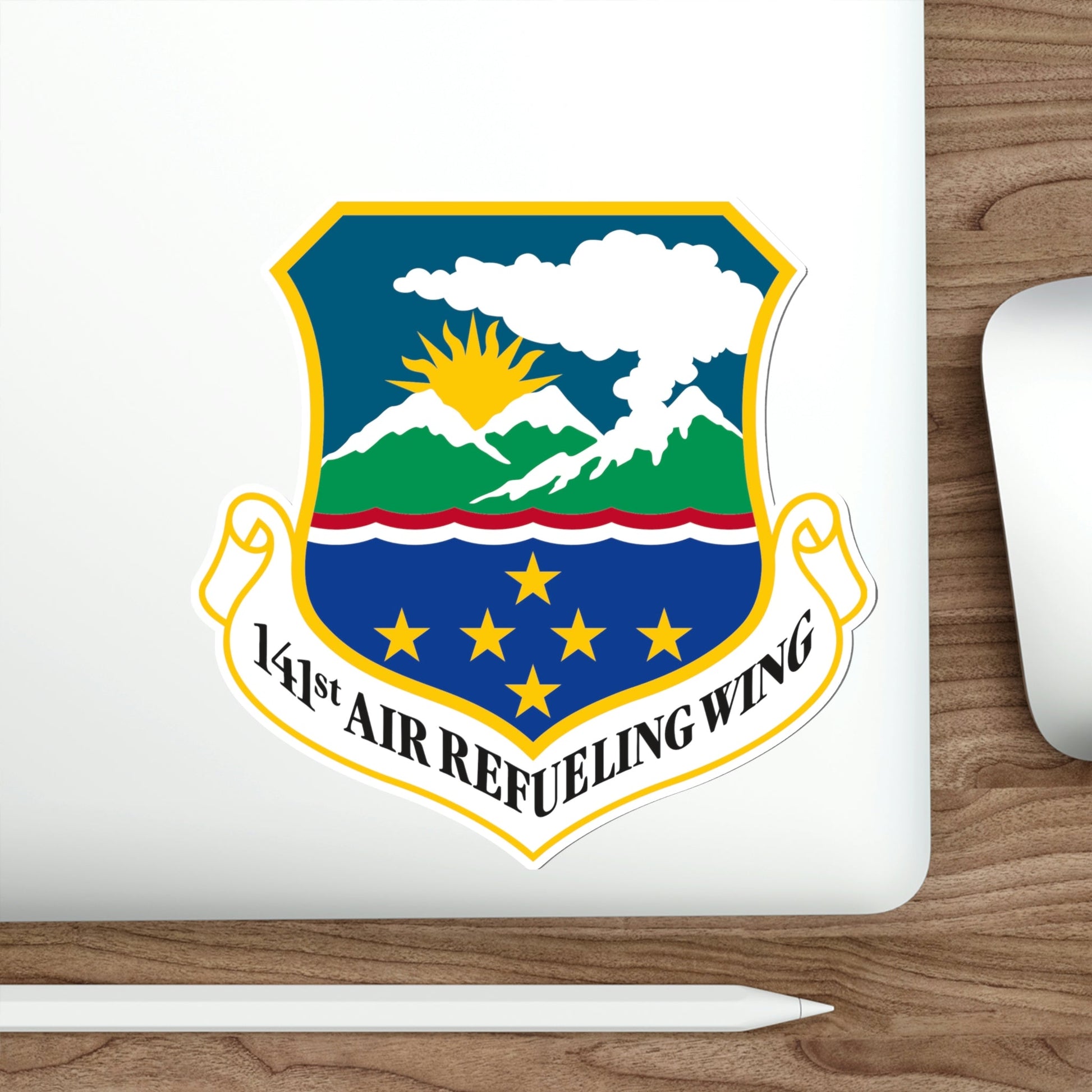 141st Air Refueling Wing (U.S. Air Force) STICKER Vinyl Die-Cut Decal-The Sticker Space