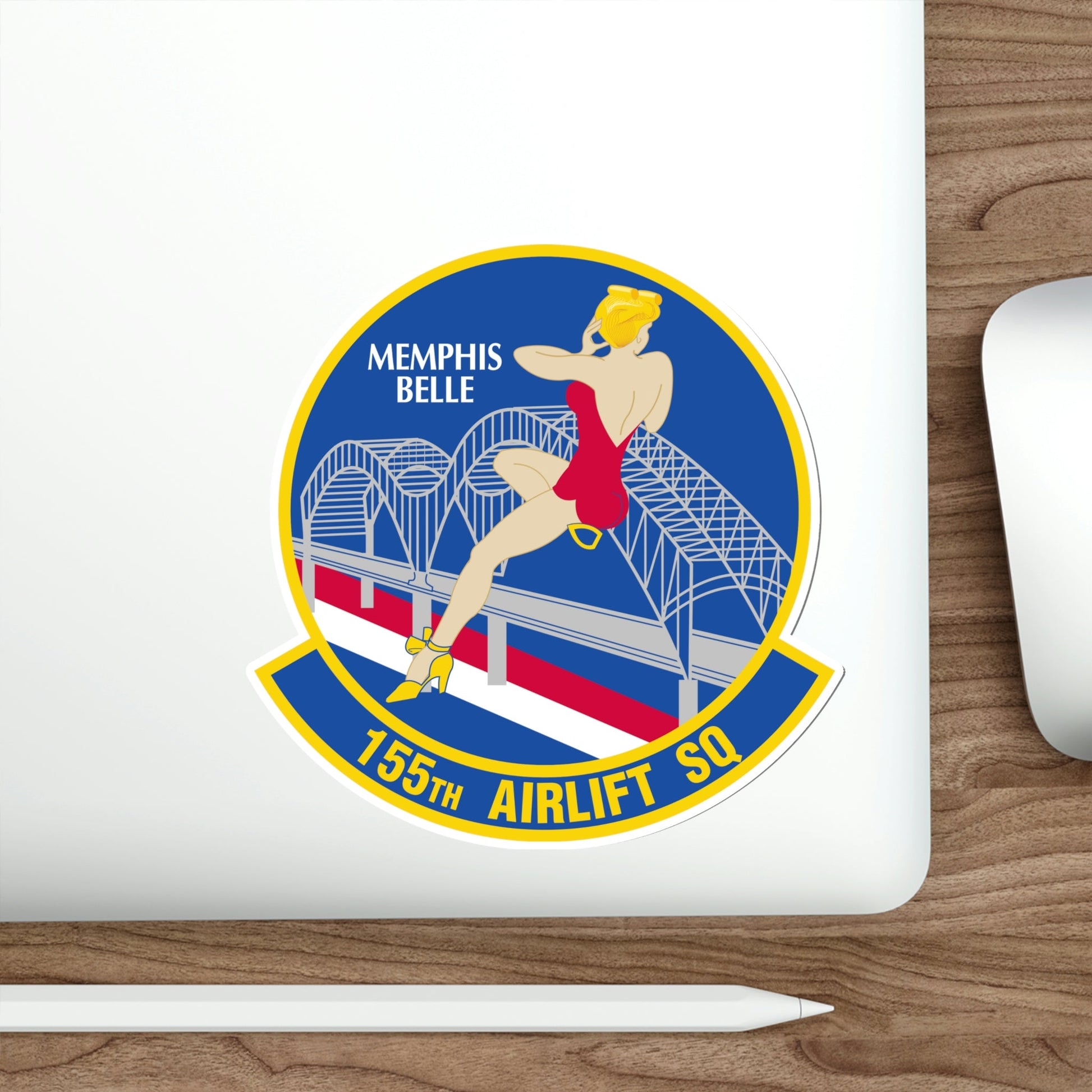 155 Airlift Squadron (U.S. Air Force) STICKER Vinyl Die-Cut Decal-The Sticker Space