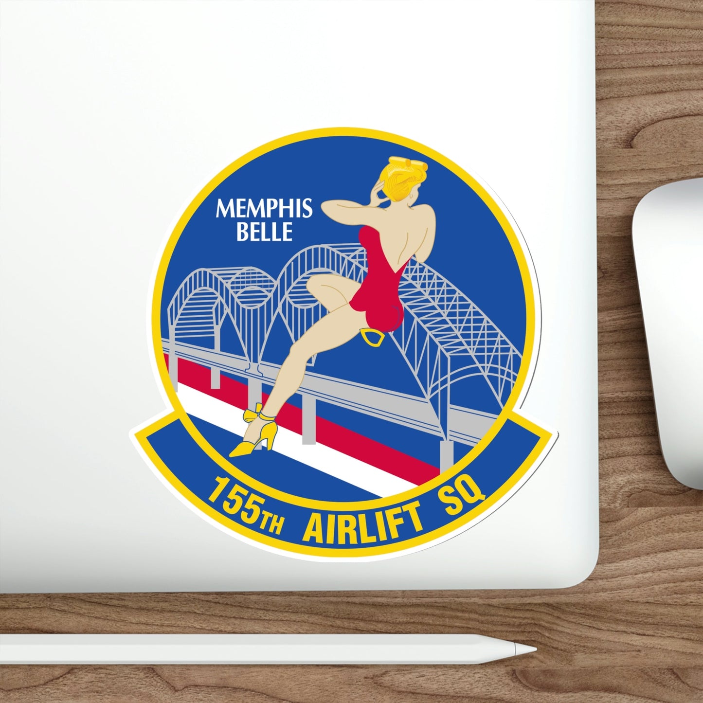 155 Airlift Squadron (U.S. Air Force) STICKER Vinyl Die-Cut Decal-The Sticker Space