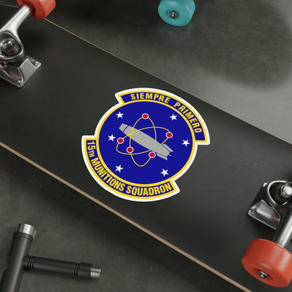 15th Munitions Squadron (U.S. Air Force) STICKER Vinyl Die-Cut Decal-The Sticker Space