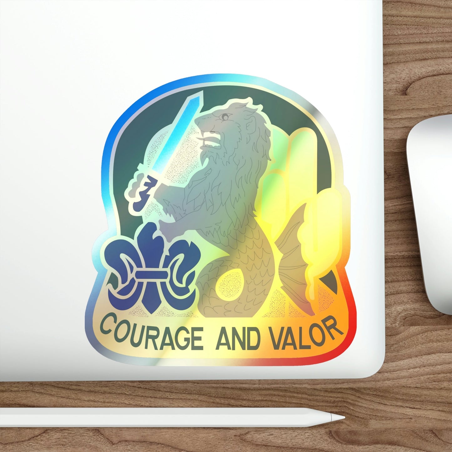163 Armored Brigade v2 (U.S. Army) Holographic STICKER Die-Cut Vinyl Decal-The Sticker Space