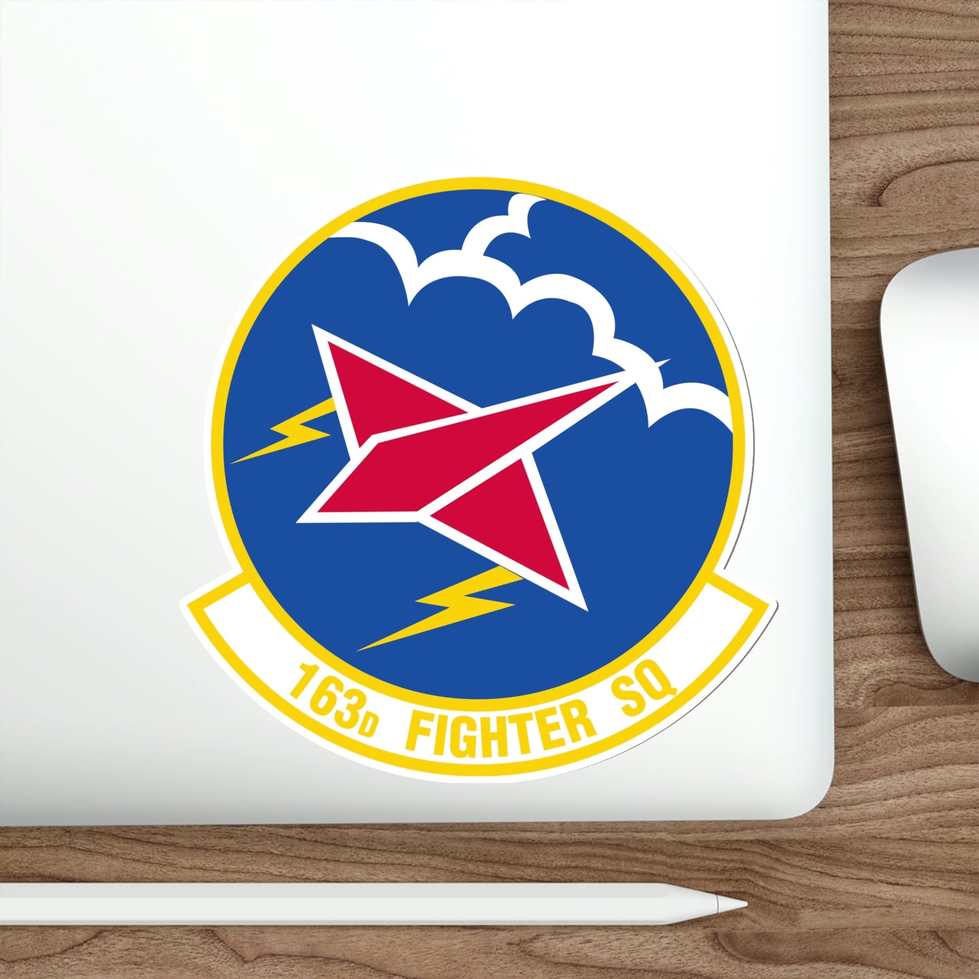163 Fighter Squadron (U.S. Air Force) STICKER Vinyl Die-Cut Decal-The Sticker Space