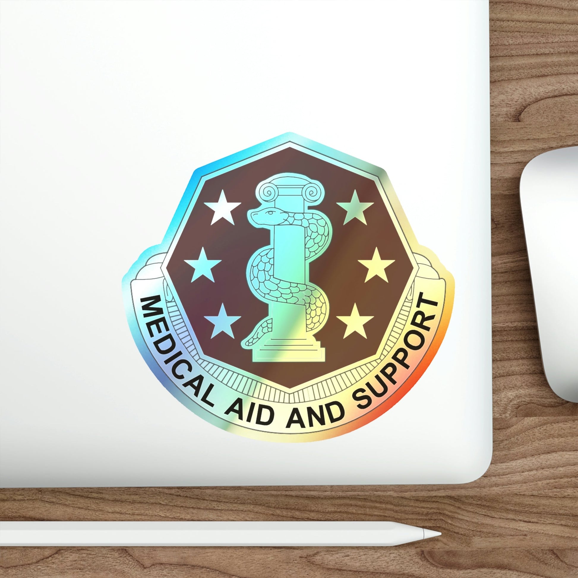 168 Medical Battalion (U.S. Army) Holographic STICKER Die-Cut Vinyl Decal-The Sticker Space