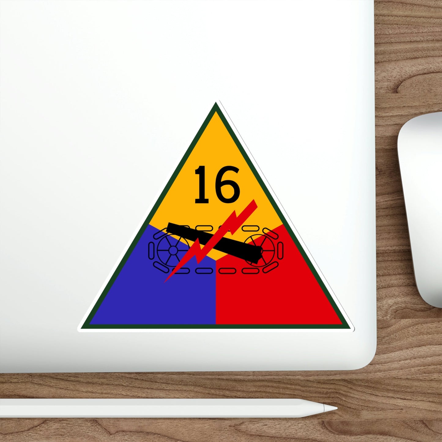 16th Armored Division (U.S. Army) STICKER Vinyl Die-Cut Decal-The Sticker Space