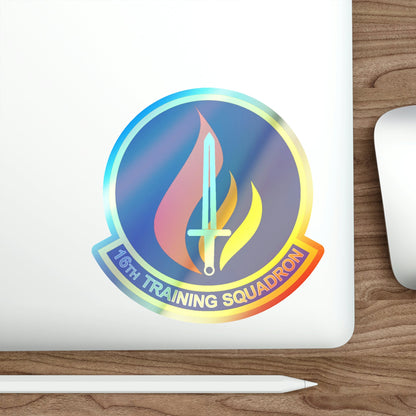 16th Training Squadron (U.S. Air Force) Holographic STICKER Die-Cut Vinyl Decal-The Sticker Space