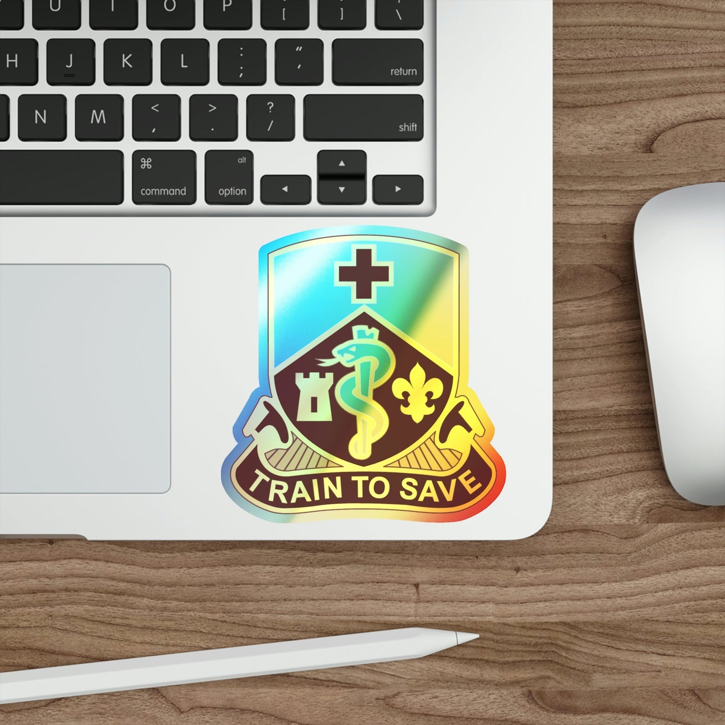 187 Medical Battalion (U.S. Army) Holographic STICKER Die-Cut Vinyl Decal-The Sticker Space