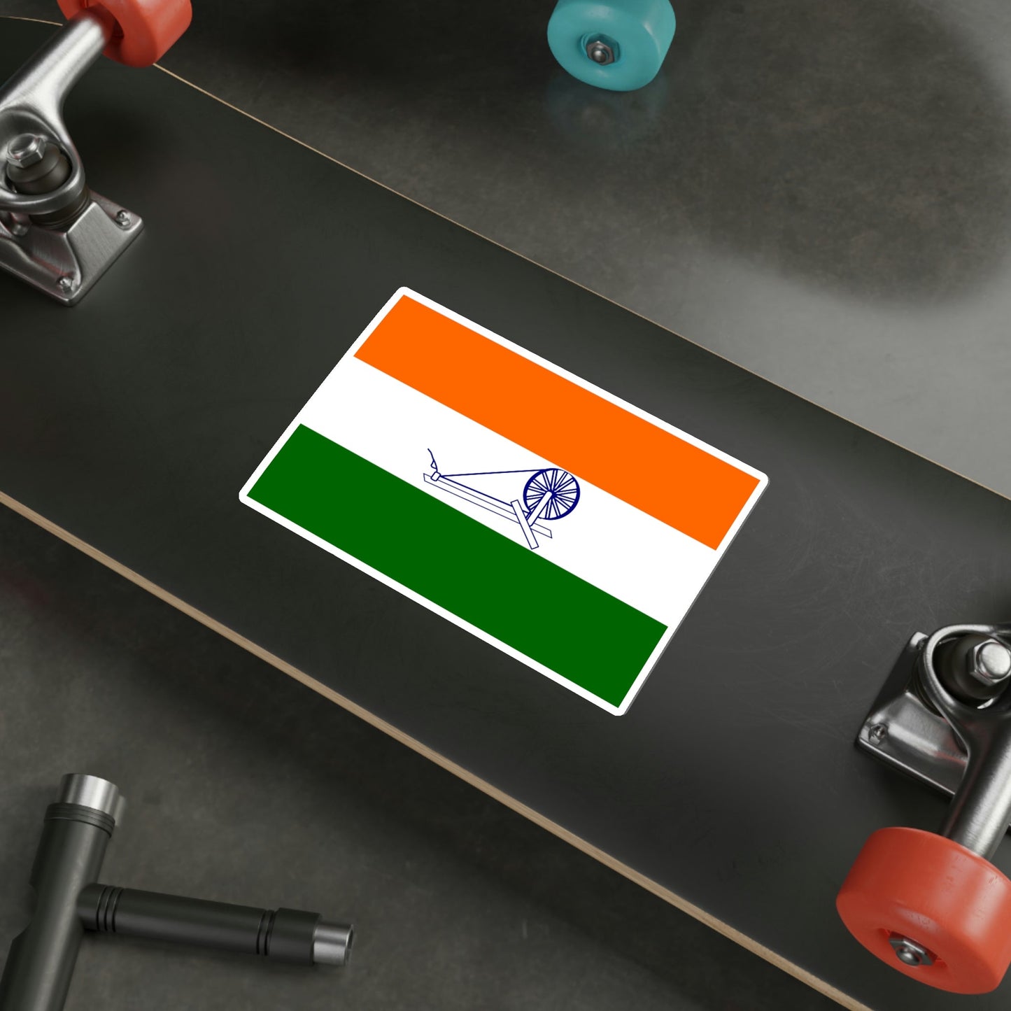 1931 India Flag (India) STICKER Vinyl Die-Cut Decal-The Sticker Space