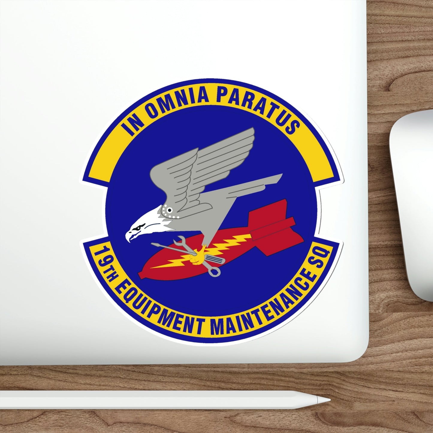 19th Equipment Maintenance Squadron (U.S. Air Force) STICKER Vinyl Die-Cut Decal-The Sticker Space