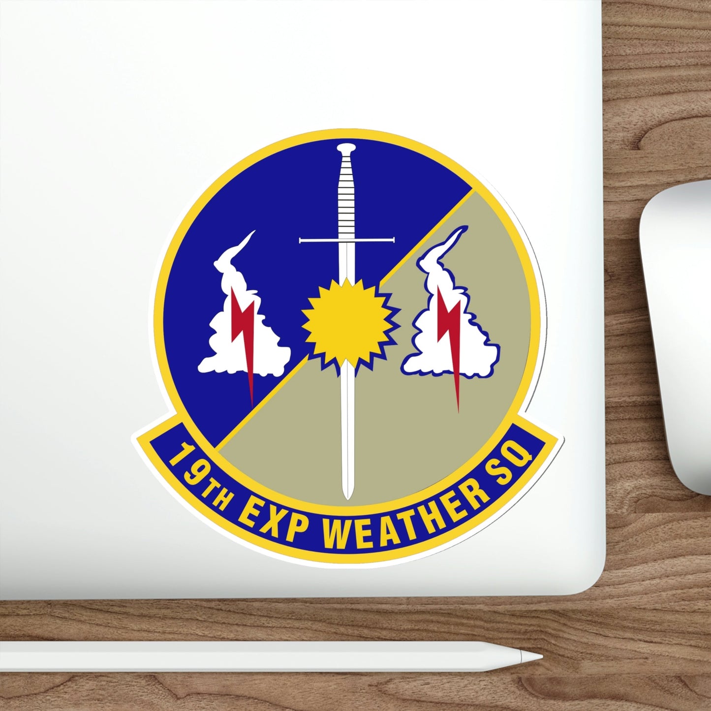19th Expeditionary Weather Squadron (U.S. Air Force) STICKER Vinyl Die-Cut Decal-The Sticker Space