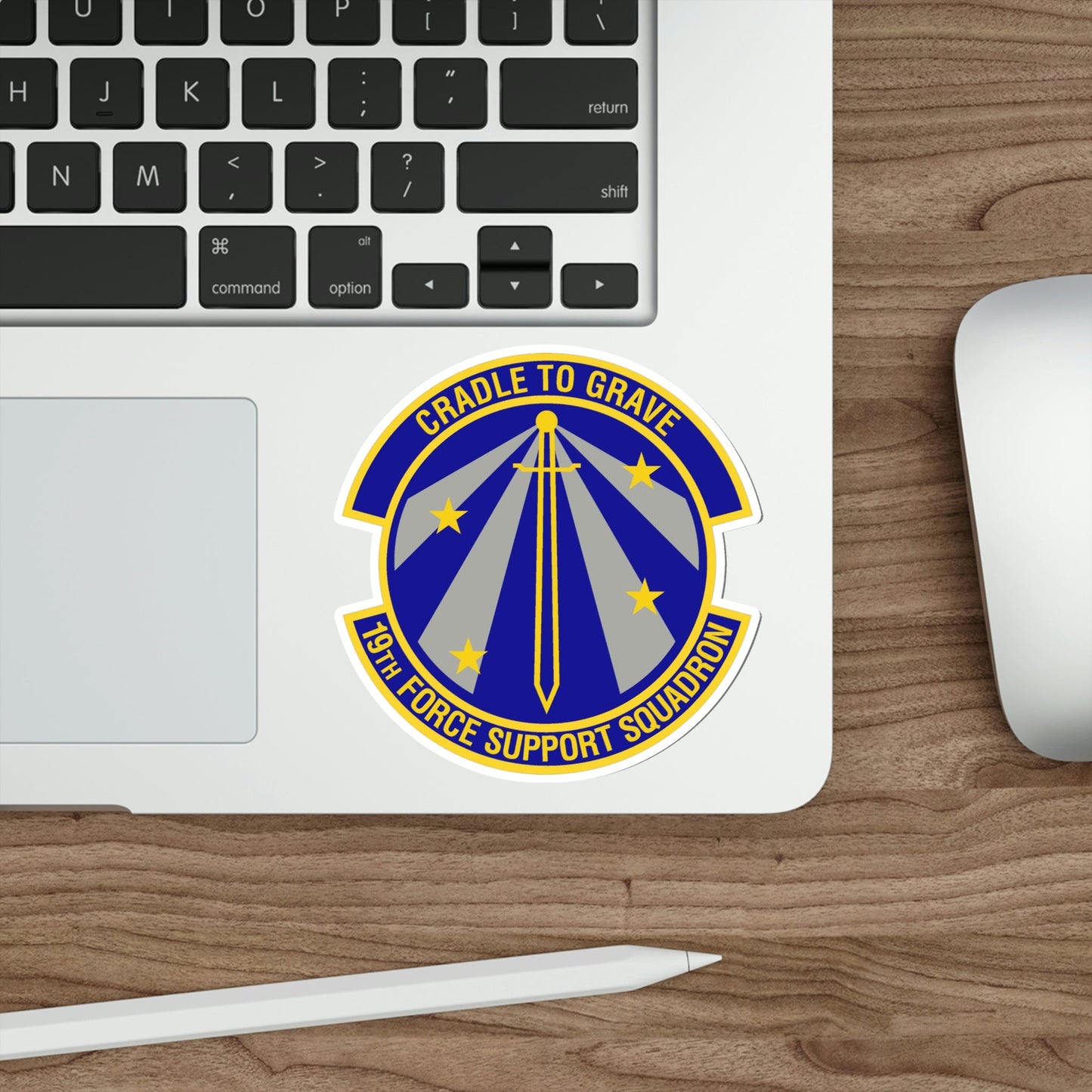 19th Force Support Squadron (U.S. Air Force) STICKER Vinyl Die-Cut Decal-The Sticker Space