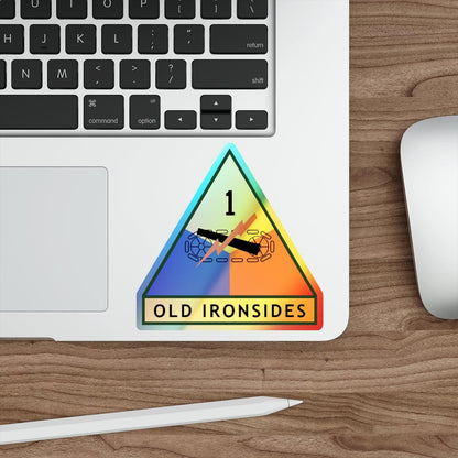 1st Armored Division (U.S. Army) Holographic STICKER Die-Cut Vinyl Decal-The Sticker Space