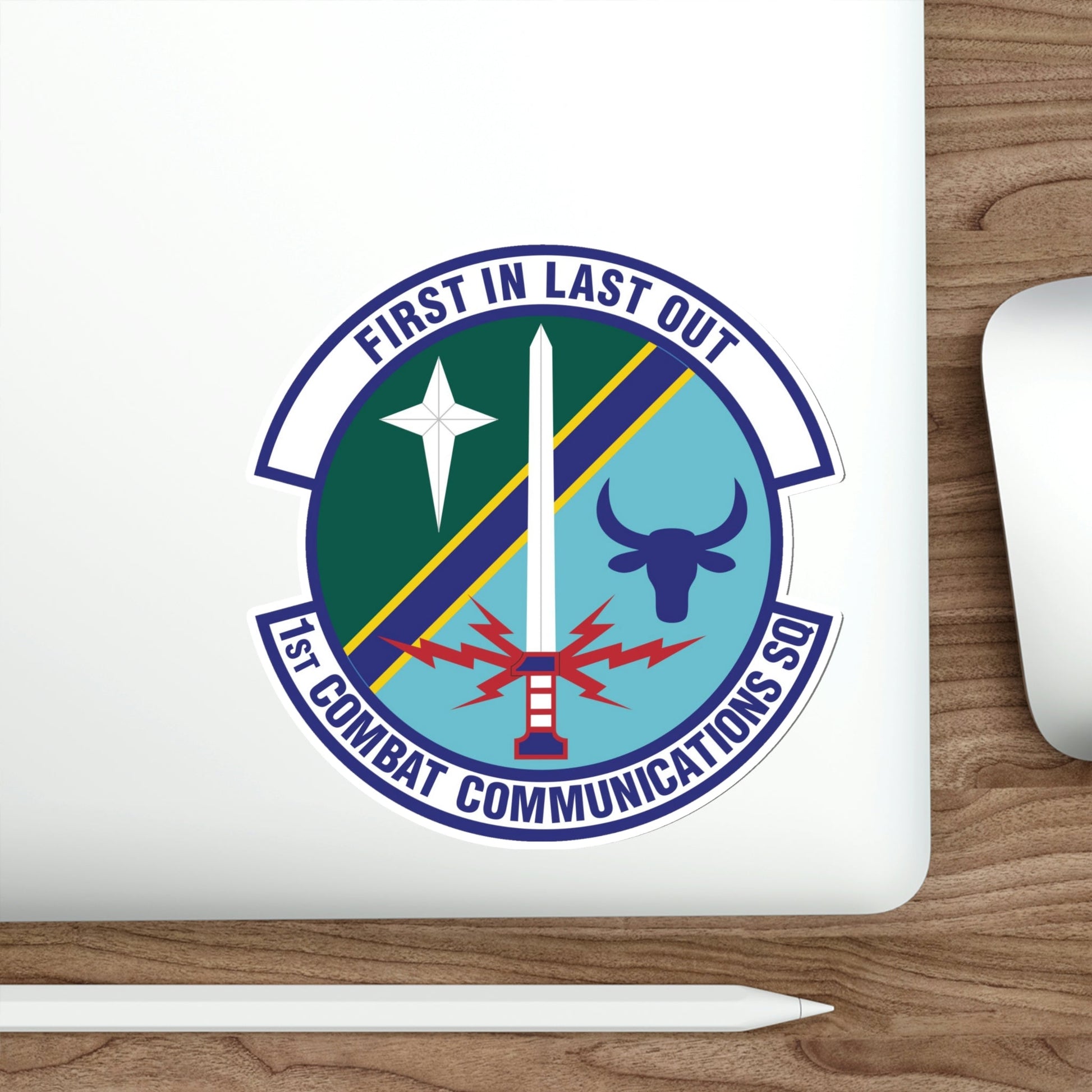 1st Combat Communications Squadron (U.S. Air Force) STICKER Vinyl Die-Cut Decal-The Sticker Space