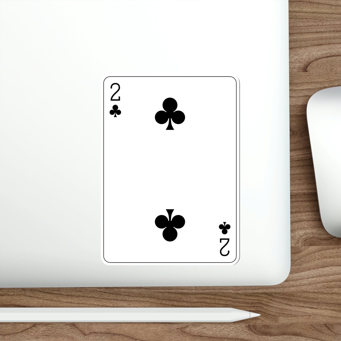 2 of Clubs Playing Card STICKER Vinyl Die-Cut Decal-The Sticker Space