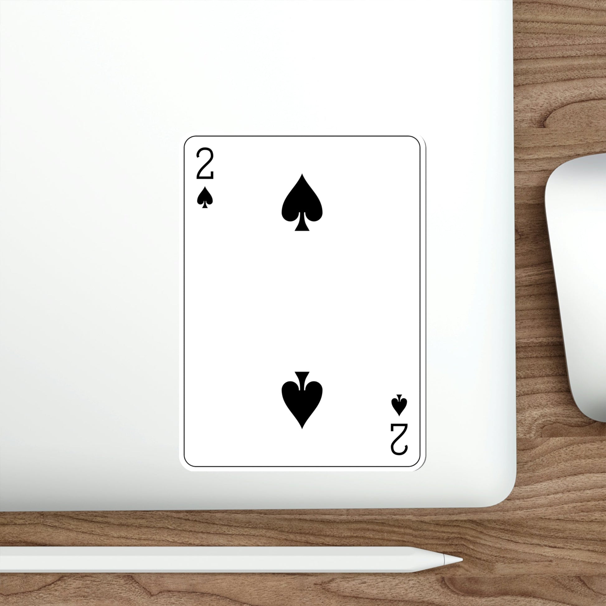 2 of Spades Playing Card STICKER Vinyl Die-Cut Decal-The Sticker Space